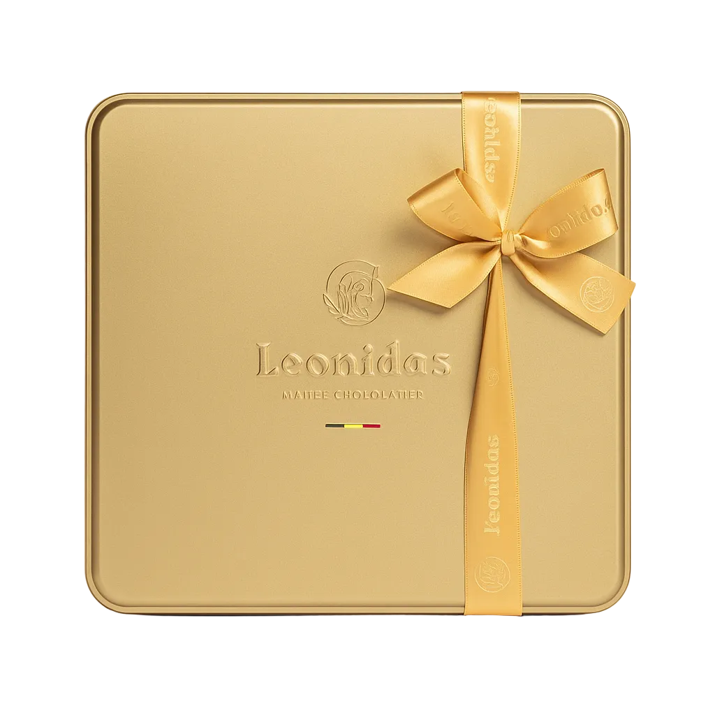 Coffret métal dorée Leonidas – 30 chocolats