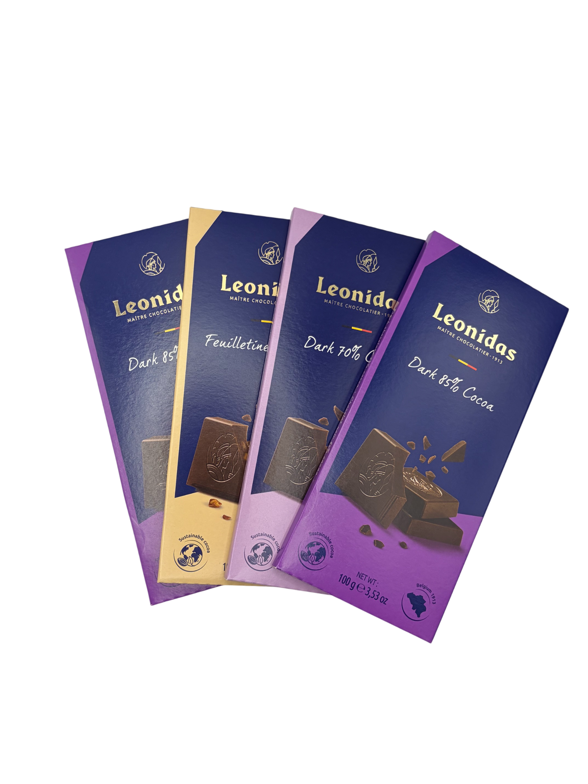 Lot de 4 tablettes chocolat noir – 400 g